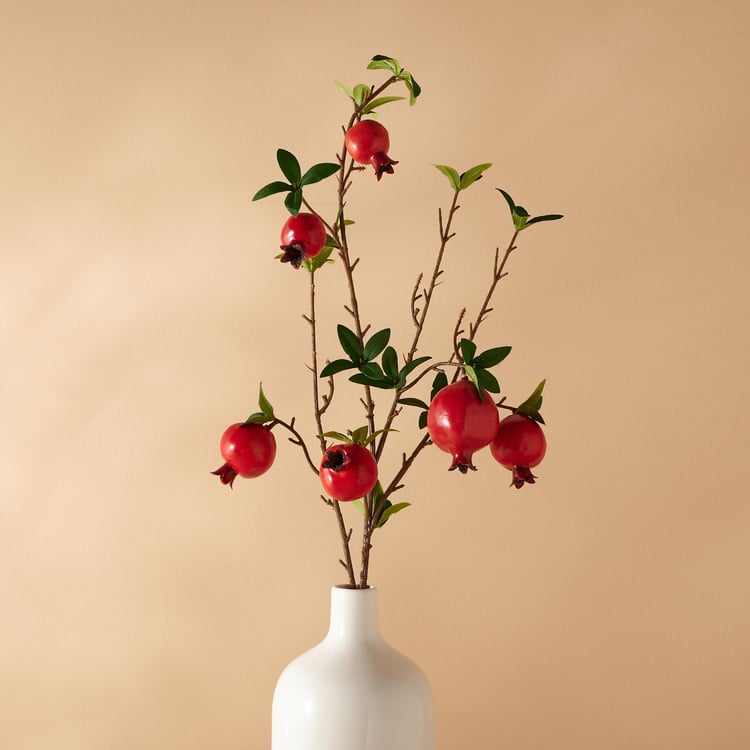 Botanical Artificial Pomegranate Branch - 82 cm