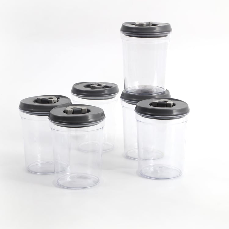 Genesis Sterling Set of 6 Storage Jars - 1L