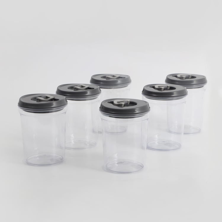 Genesis Sterling Set of 6 Storage Jars - 1L