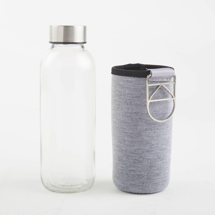 Pacific Favola Glass Water Bottle with Pouch - 400ml