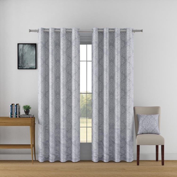 SWAYAM Jacquard Blackout Door Curtain