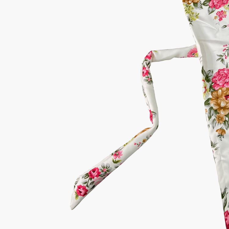 SWAYAM Omega Floral Printed Room Darkening Window Curtain