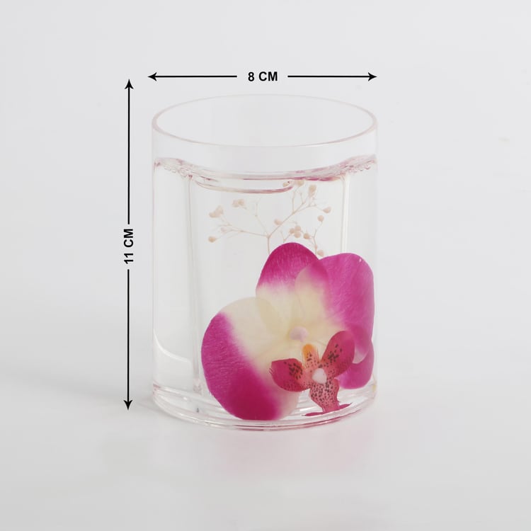 Acrylic Floral Tumbler