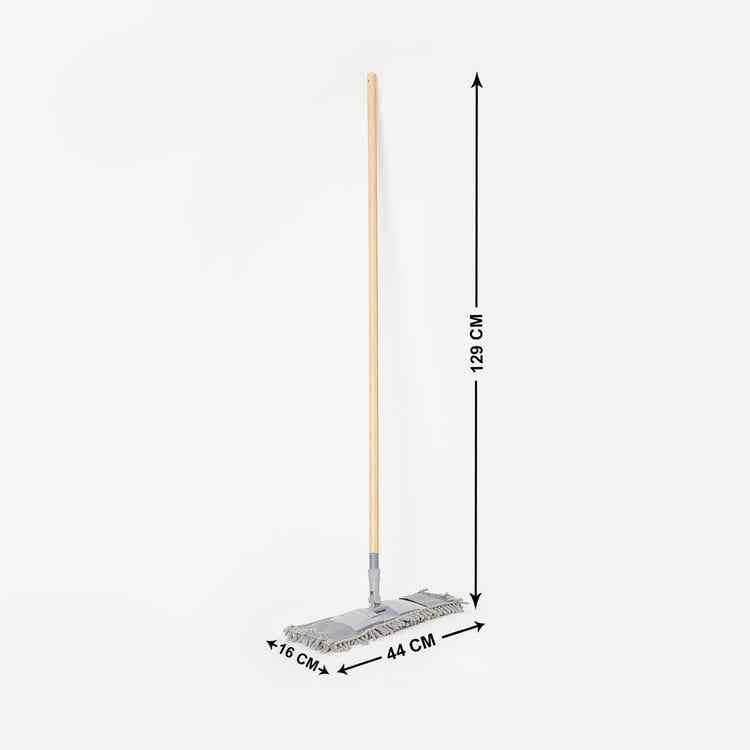 Indus Brooks Flat Mop with Bamboo Handle