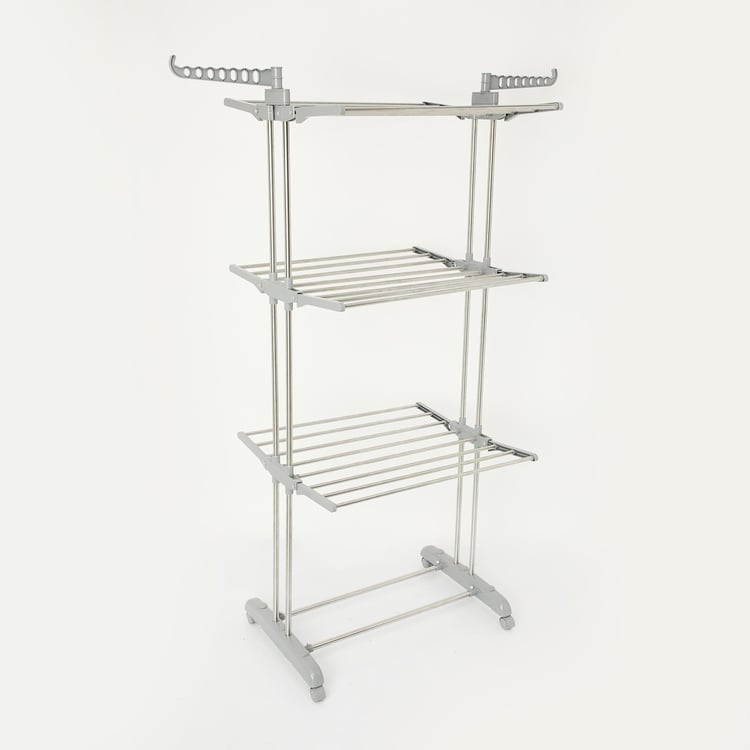 Omnia Stainless Steel 3-Tier Clothes Drying Rack
