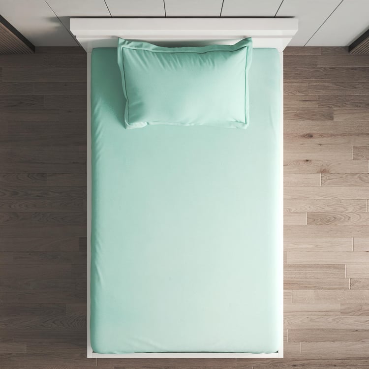 Spinel Checked 2Pcs Single Bedsheet Set