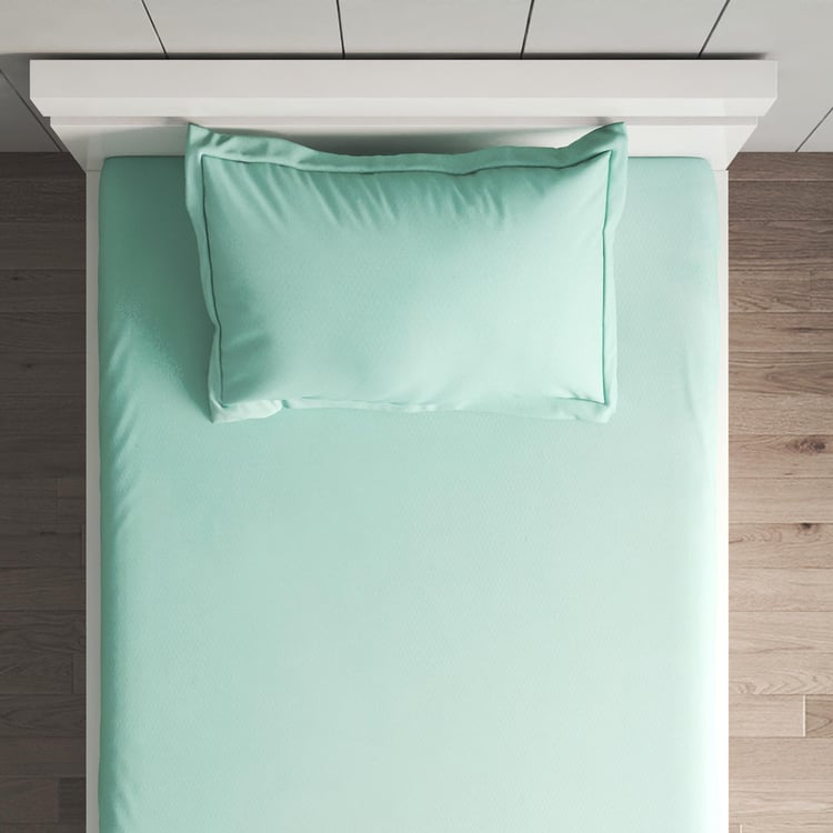 Spinel Checked 2Pcs Single Bedsheet Set