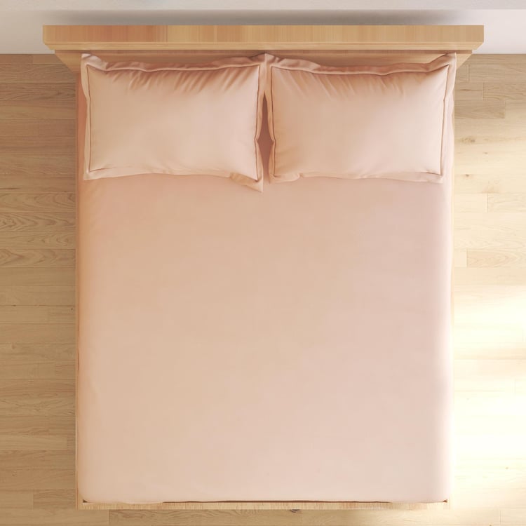 Spinel Checked 3Pcs Queen Bedsheet Set