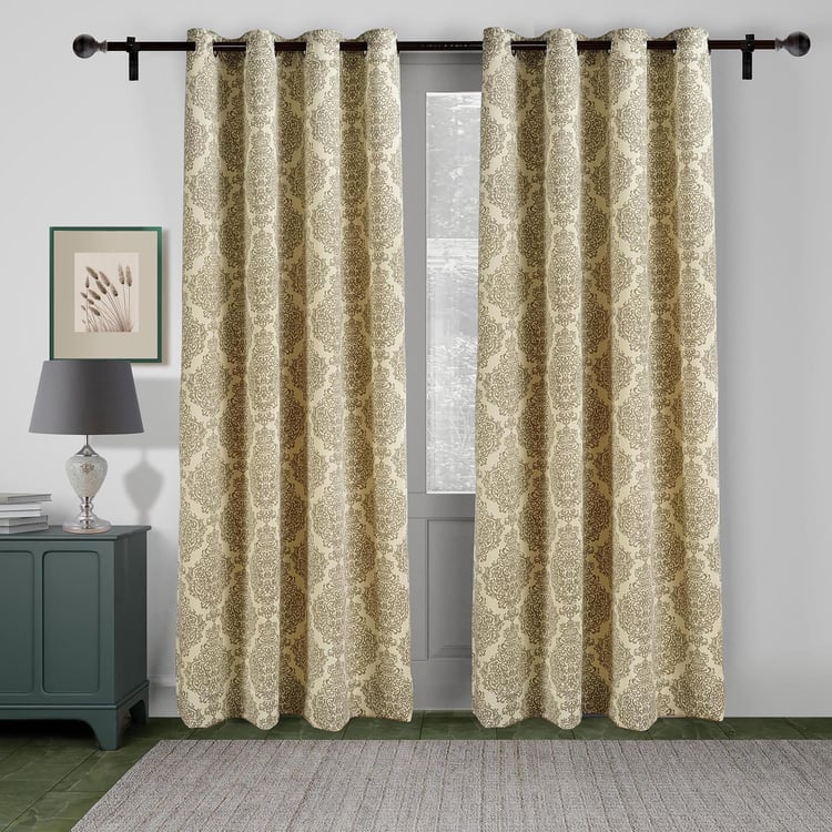 SWAYAM Sigma Ethnic Printed Room Darkening Door Curtain