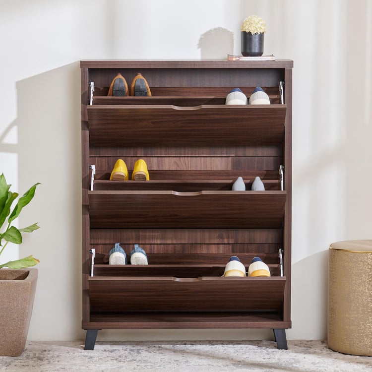 Lewis NXT 15 Pairs Shoe Cabinet - Brown