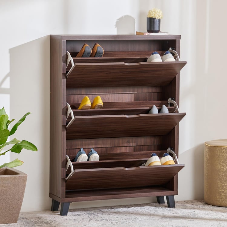 Lewis NXT 15 Pairs Shoe Cabinet - Brown