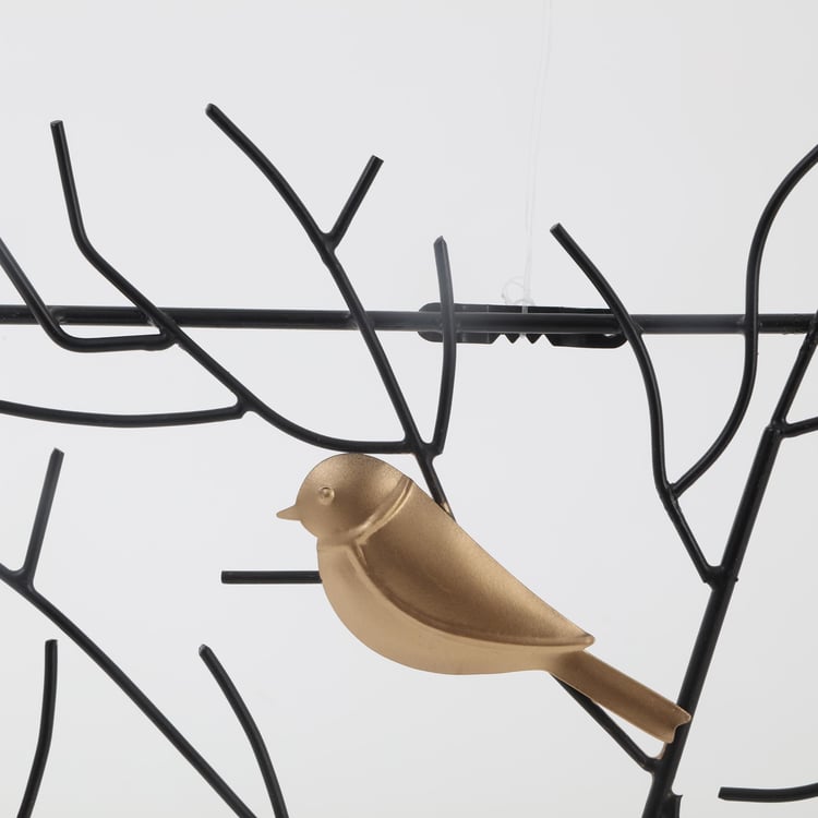 Iliano Metal Bird on Branch Wall Accent