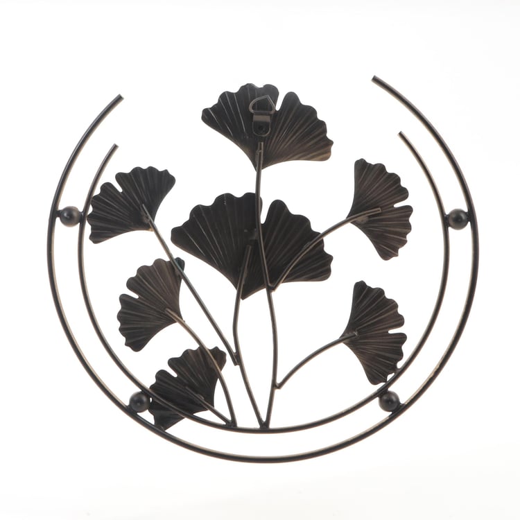 Iliano Ginko Leaf Round Wall Accent