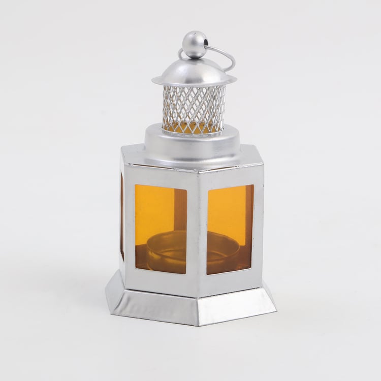 Salsa Glass & Metal Moroccan Hanging Lantern