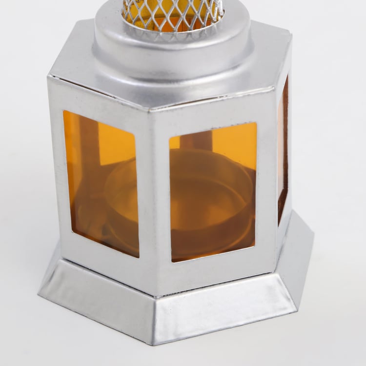 Salsa Glass & Metal Moroccan Hanging Lantern