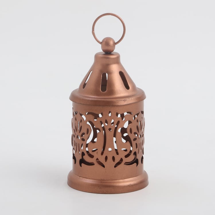 Salsa Glass & Metal Moroccan Hanging Lantern