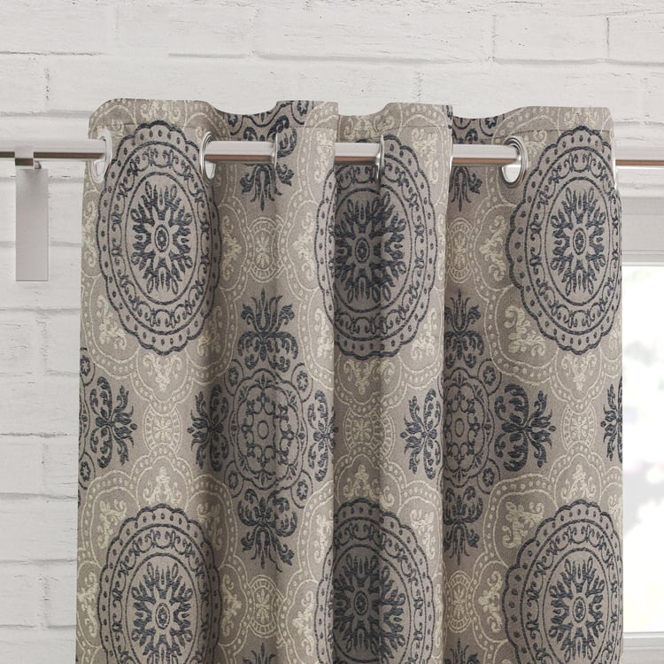 Sketch Set of 2 Jacquard Light Filtering Window Curtains