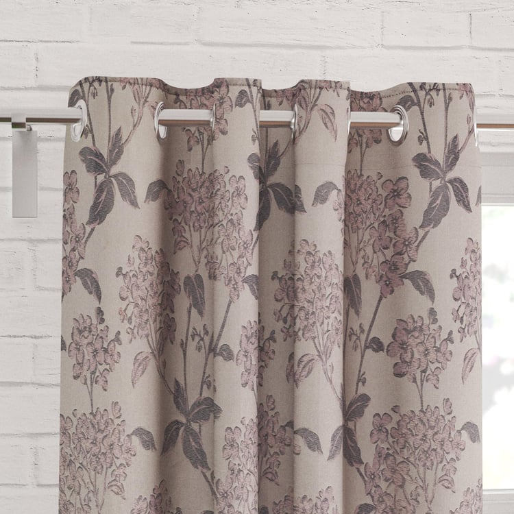 Sketch Set of 2 Jacquard Light Filtering Window Curtains