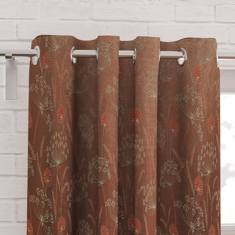 Sketch Set of 2 Jacquard Light Filtering Door Curtains