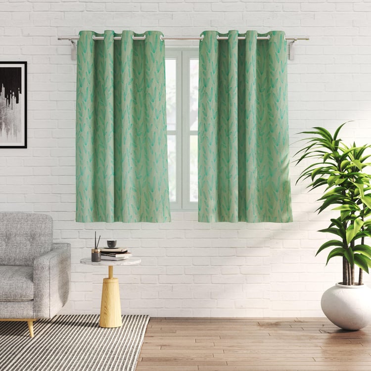 Sketch Set of 2 Printed Light Filtering Window Curtains