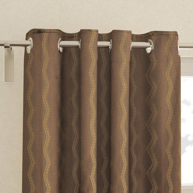 Sketch Set of 2 Jacquard Light Filtering Door Curtains