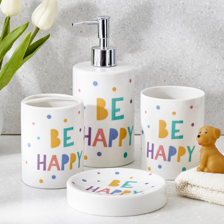 Slate Happy Kids Ceramic Soap Dish