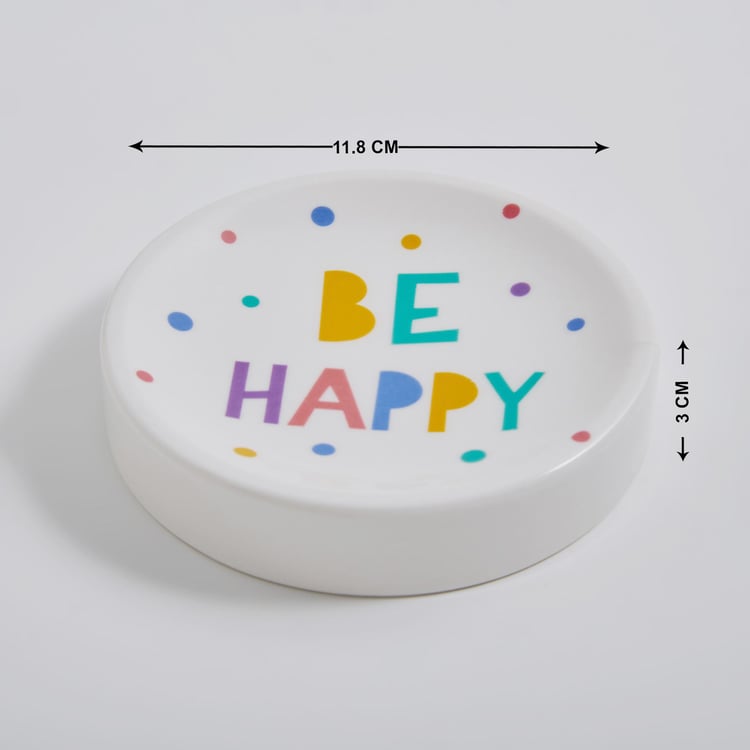 Slate Happy Kids Ceramic Soap Dish