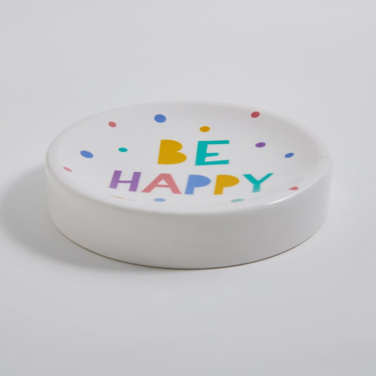 Slate Happy Kids Ceramic Soap Dish