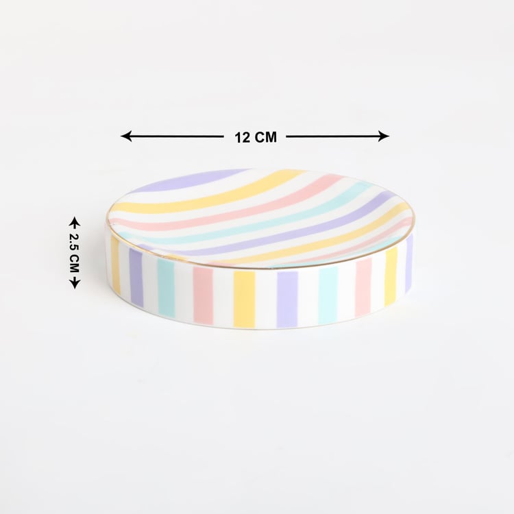 Slate Stripe Kids Ceramic Soap Dish