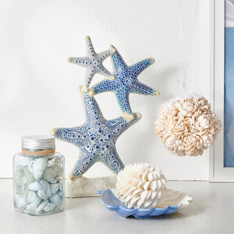 Splendid Santorini Polyresin Starfish Decorative Sculpture