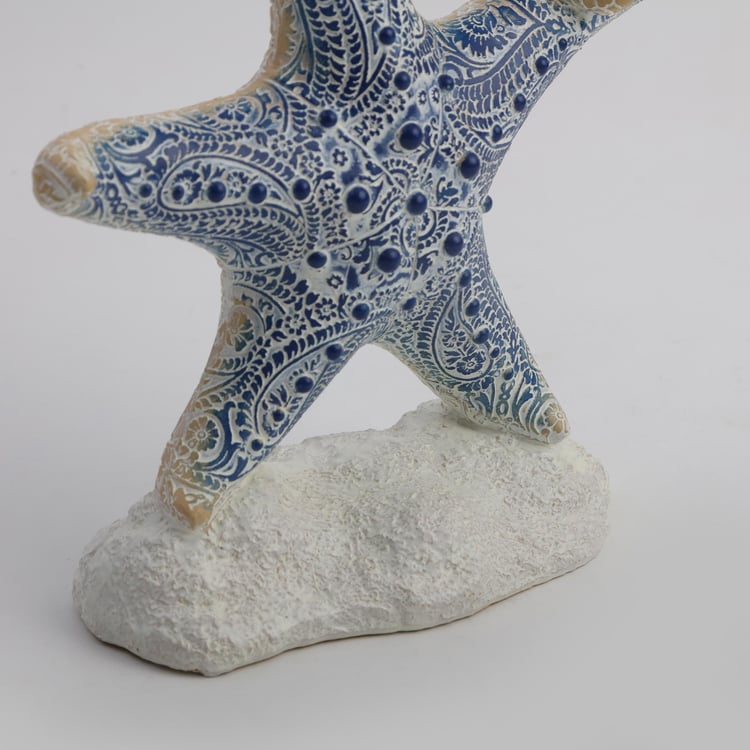 Splendid Santorini Polyresin Starfish Decorative Sculpture