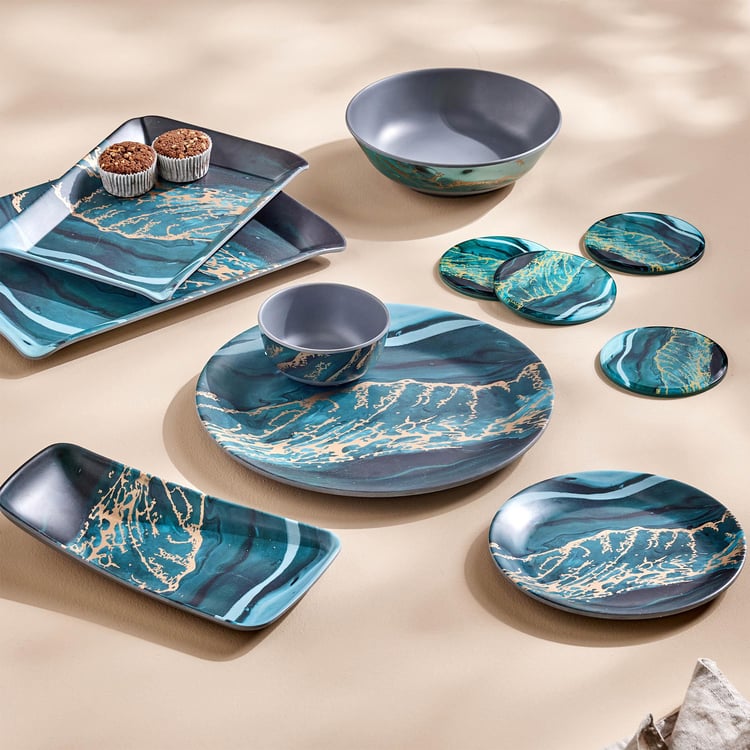 Breccia Set of 4 Glass Printed Coasters