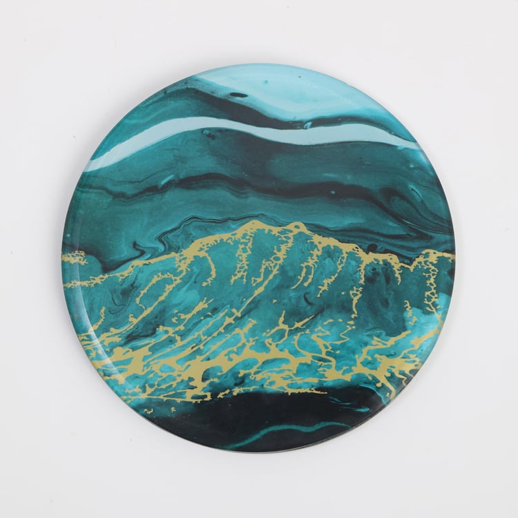 Breccia Set of 4 Glass Printed Coasters