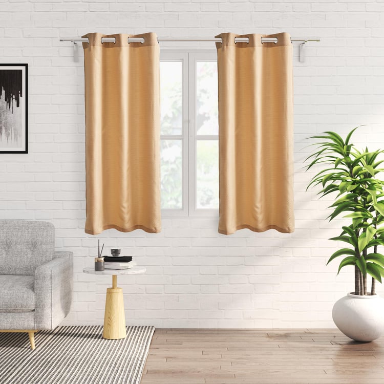 Sierra Set of 2 Jacquard Light Filtering Window Curtains
