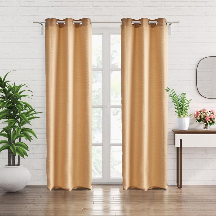 Sierra Set of 2 Jacquard Light Filtering Door Curtains