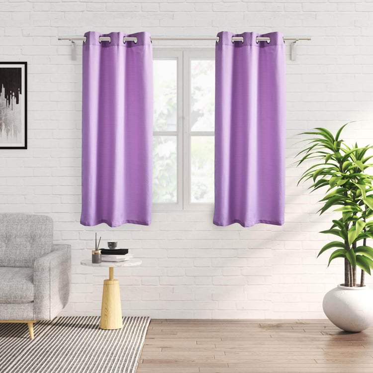 Sierra Set of 2 Jacquard Light Filtering Window Curtains