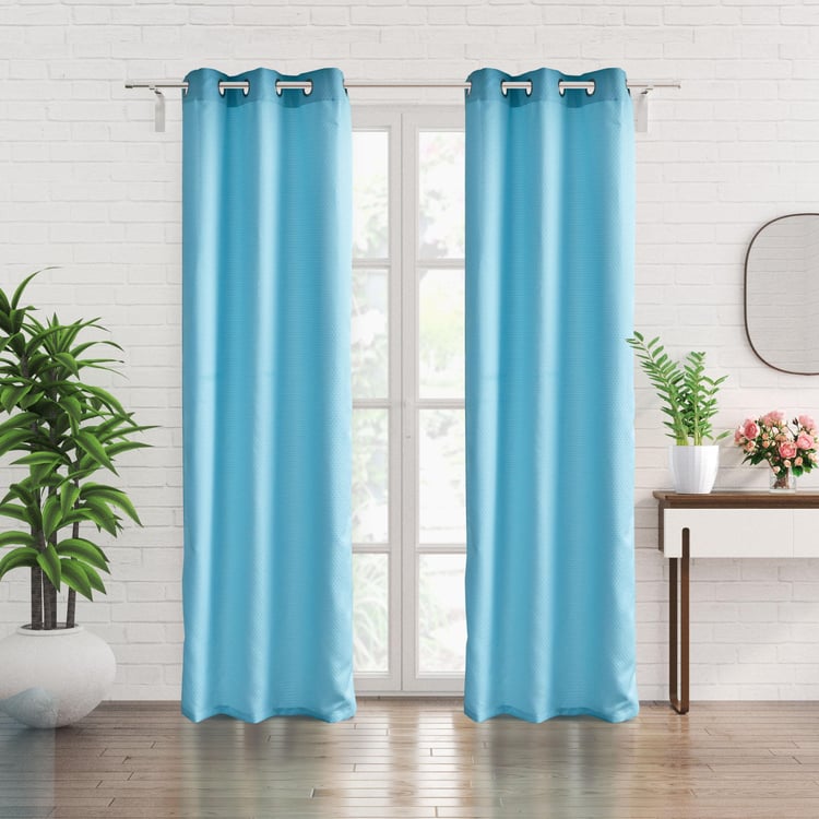 Sierra Set of 2 Jacquard Light Filtering Door Curtains