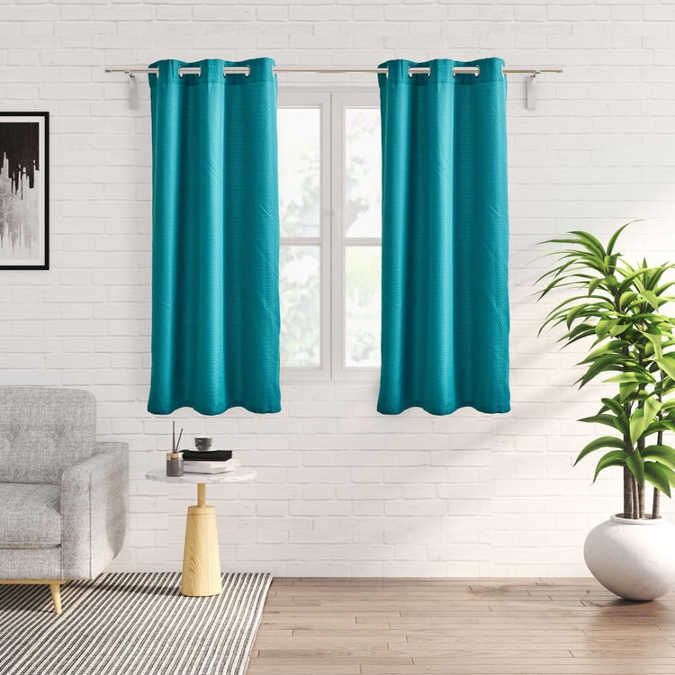 Sierra Set of 2 Jacquard Light Filtering Window Curtains