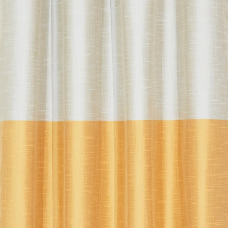 Contempo Set of 2 Colourblocked Room Darkening Door Curtains