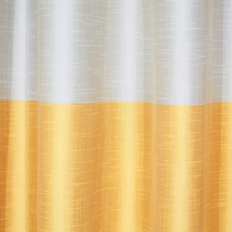 Contempo Set of 2 Colourblocked Room Darkening Door Curtains