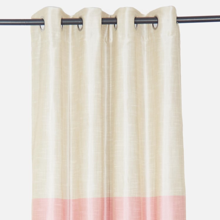 Contempo Set of 2 Colourblocked Room Darkening Door Curtains