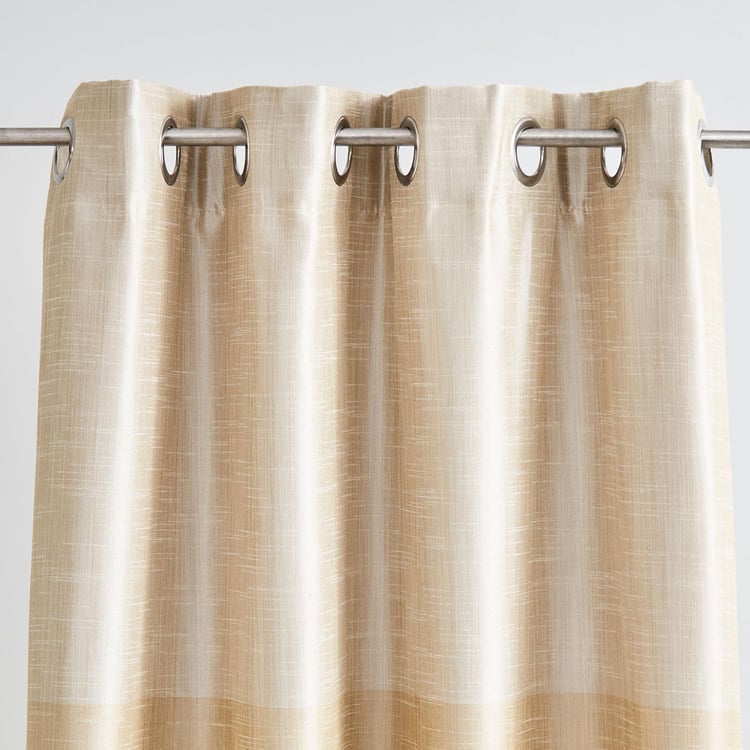 Contempo Set of 2 Colourblock Room Darkening Door Curtains