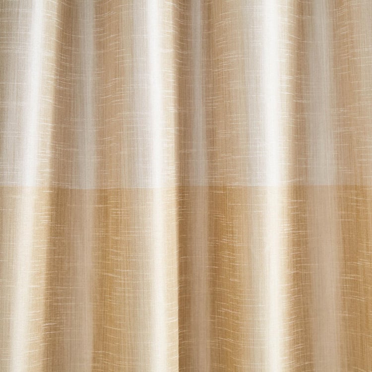 Contempo Set of 2 Colourblock Room Darkening Door Curtains
