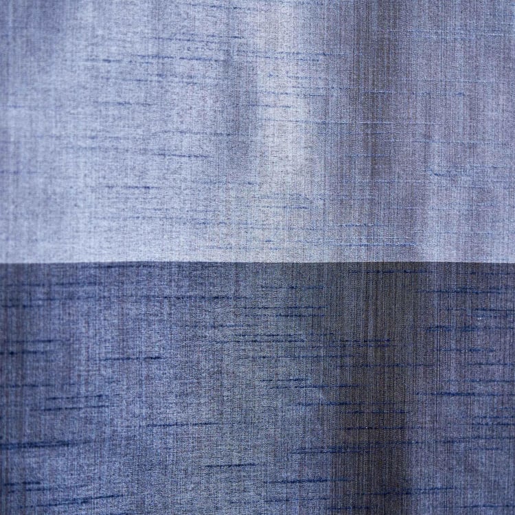 Contempo Set of 2 Colourblock Room Darkening Door Curtains - 7ft
