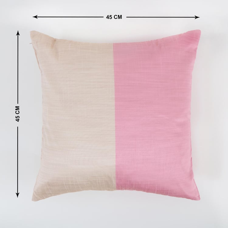 Wesley Set of 2 Colourblock Cushion Covers - 45x45cm