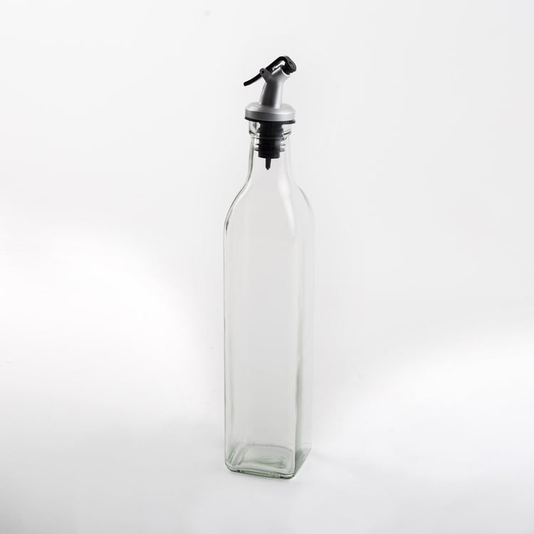 Pacific Blithe Set of 2 Glass Oil Bottles with Stand - 500ml