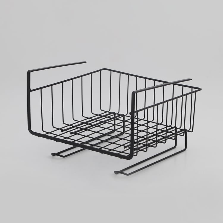 Chef Special Metal Under Shelf Basket with Mug Hooks