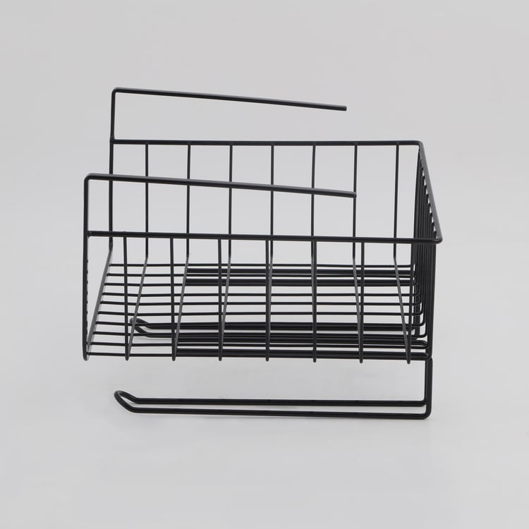 Chef Special Metal Under Shelf Basket with Mug Hooks