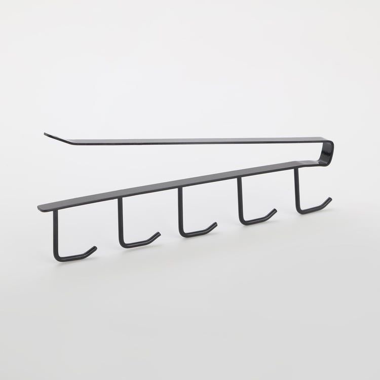 Chef Special Metal Under Shelf 5-Mug Hooks