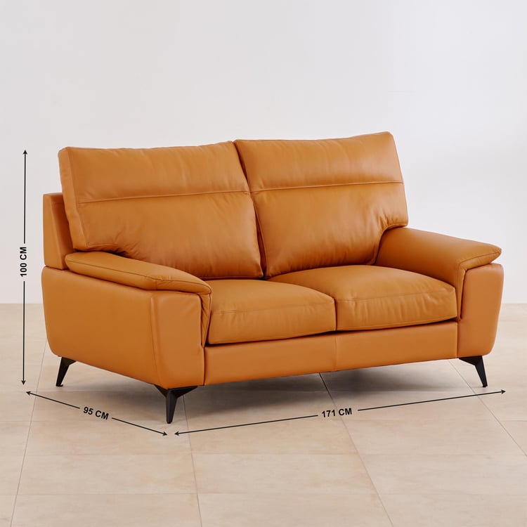 Aprilla NXT Half Leather 2+1 Seater Sofa Set - Tan